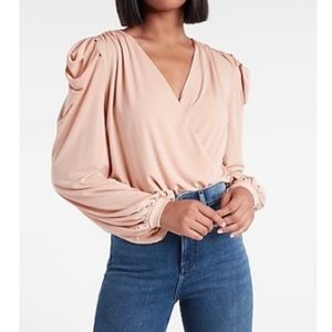 NWT Express Pink Blouse Bodysuit